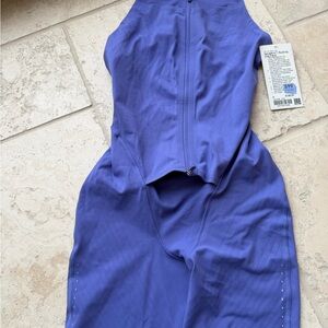 lululemon athletica Purple Zip-Front One-Piece Athletic Suit